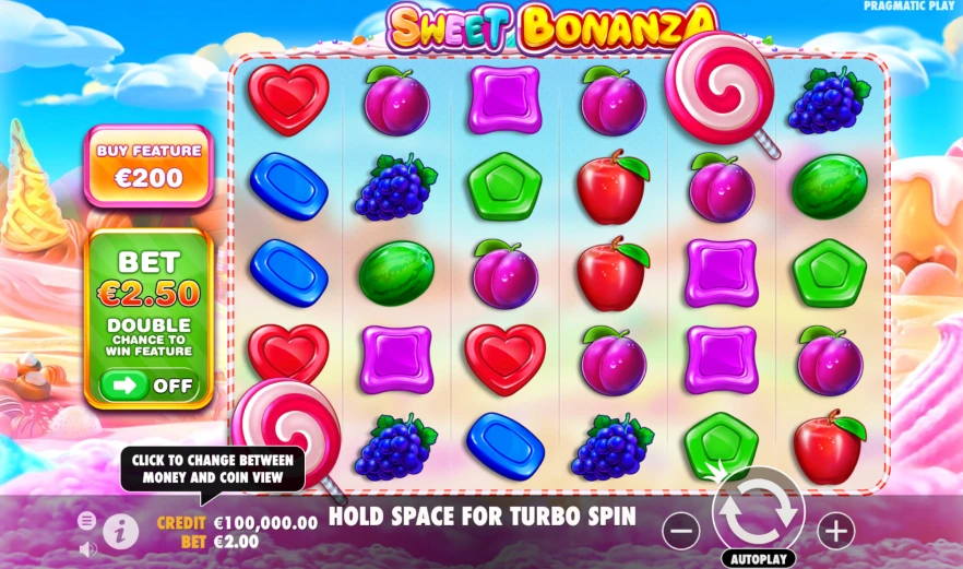 Sweet Bonanza interface